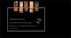 Desktop Screenshot of naturhaus-saarbruecken.de